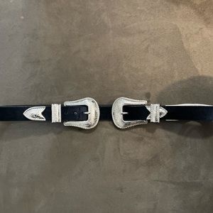 Western Double Bucket Belt. Size M/L.